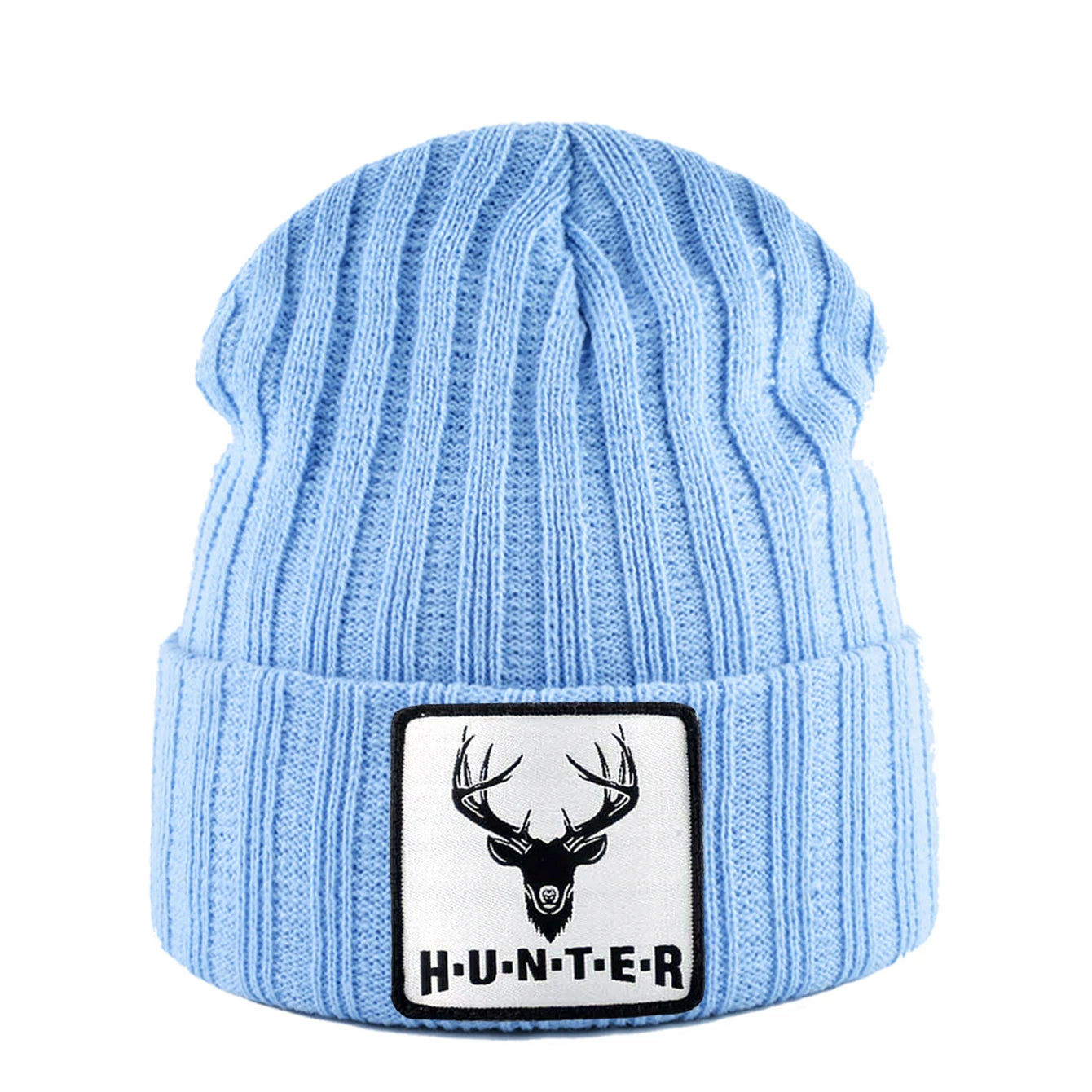 Knitted Skullies Beanie With Animals Patch Men Women Outdoor Casual Sport Hats Autumn Winter Solid Color Hip Hop Beanies