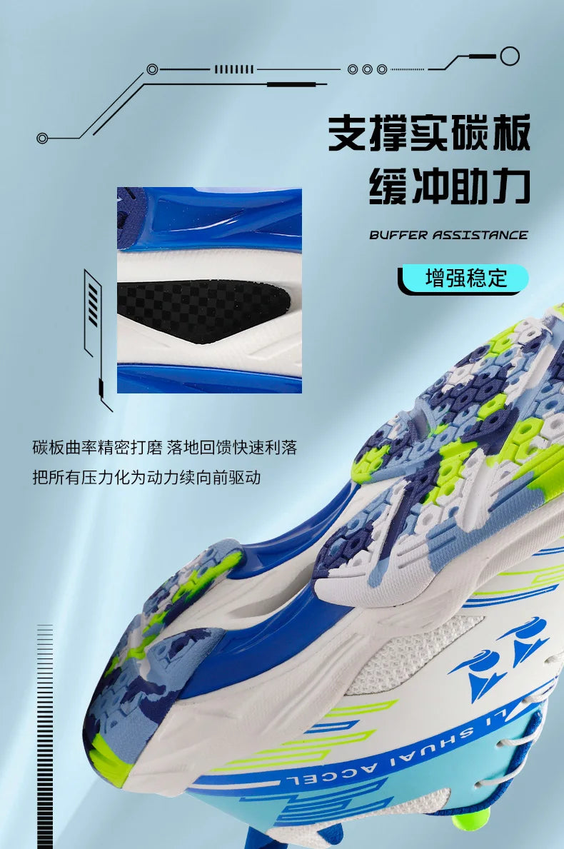 Men's and women's tennis shoes, badminton shoes, table tennis shoes, double row rotating buckle, low top leather sports shoes, v