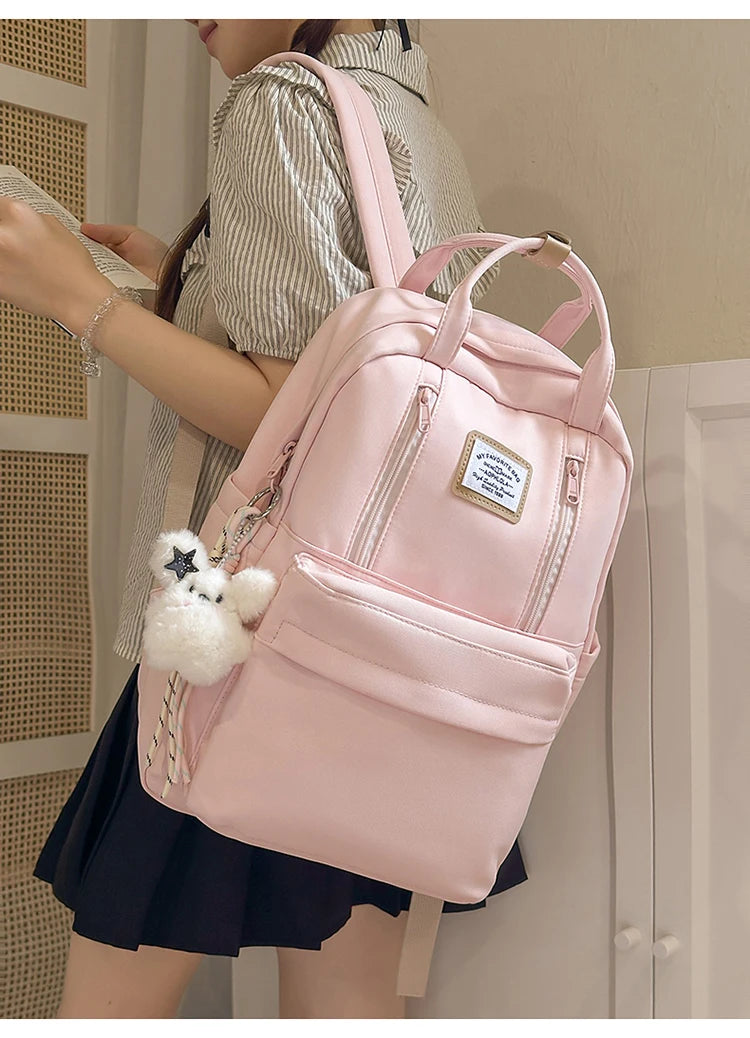 Women's Backpack Daily Travel Female Multi-pocket Casual Woman Man Travel Bag Schoolbag for Teenage Girl Boy Laptop Knapsack