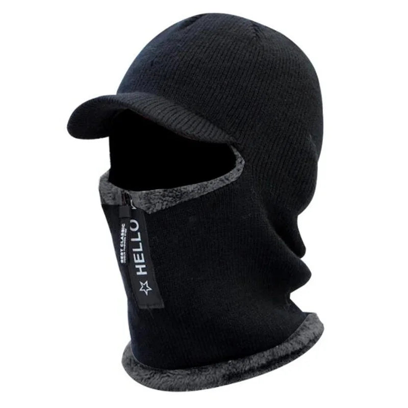Winter warm hats, cycling hats, skiing hats, outdoor ear-protecting hats, warm, windproof and sunshade hats, all-in-one hats