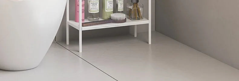 Floor-standing Bathroom Storage Rack Towel and Shower Organizer for Toilet and Bathtub Durable Bathroom Utility Shelf