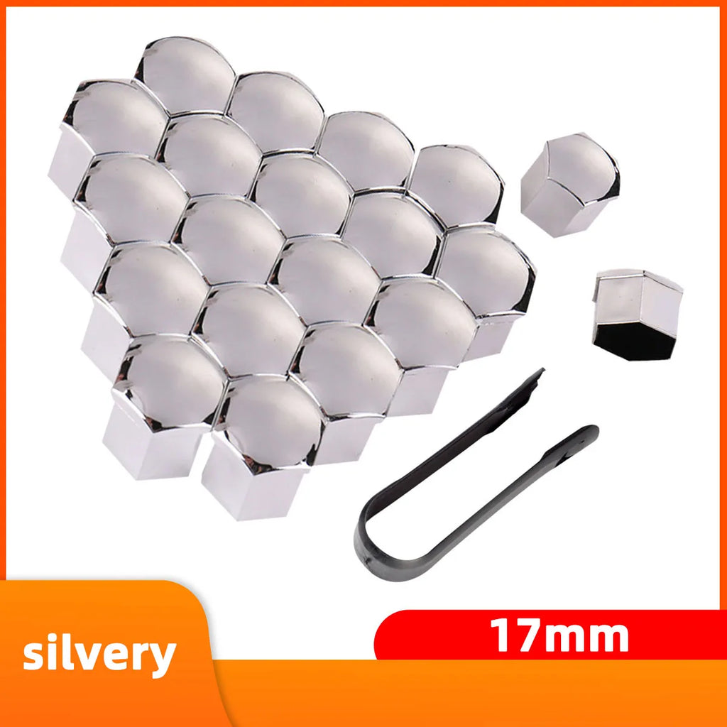 20pcs Automotive Wheel Nut Stud Cover Protective Cover Automotive Tire 17/19/21mm Automotive Wheel Nut Cover Accessories