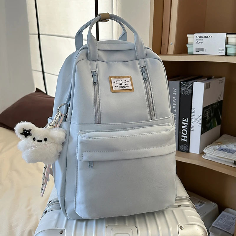 Women's Backpack Daily Travel Female Multi-pocket Casual Woman Man Travel Bag Schoolbag for Teenage Girl Boy Laptop Knapsack
