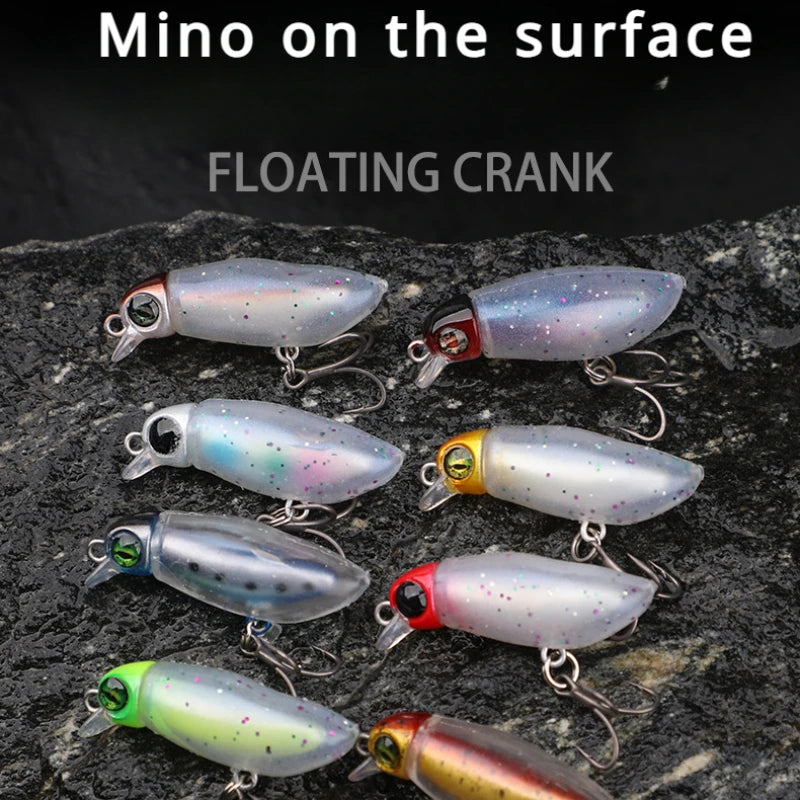 Baits Insect Spinnerbait Fake Fishing Bait Floating Pencil Minnow Surface System Trout Bait Mimic Bait Horse Mouth White Stripe