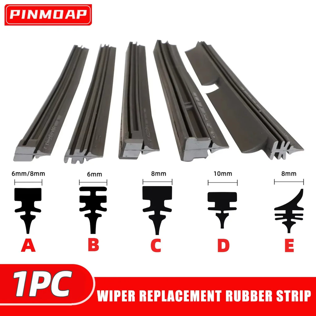 1PC Car Windshield Wiper Rubber Strips Car Accessorie Wiper Blade Replacement Parts All Seasons Windshield Wiper Blades Blade