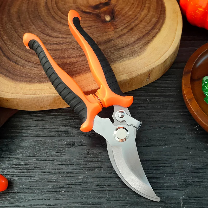 Gardening Shears Ergonomic Handle with Sharp Blades Durable Garden Pruning Shears For Harvesting Flower Fruit Labor Saving Tool