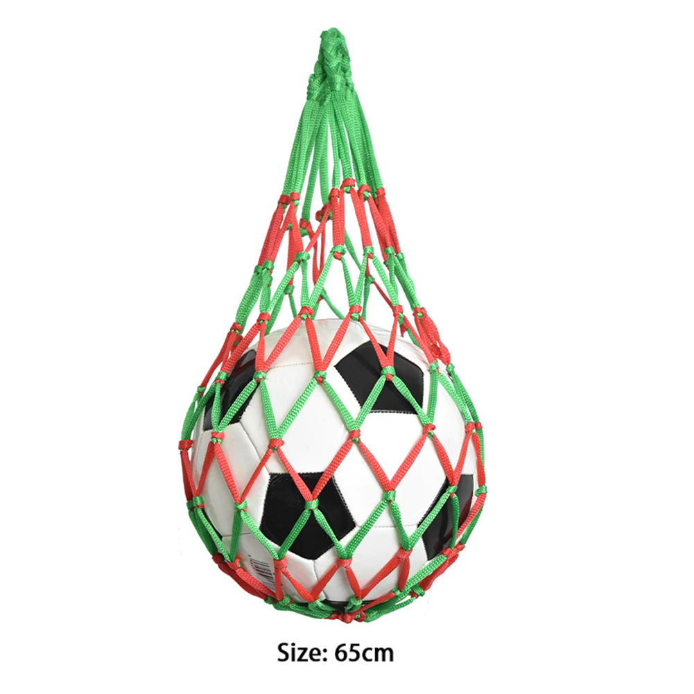Sports Ball Holder Youth Football Self Trainer Football Net Bag Sports Mesh Equipment for Carrying Basketball Volleyball Soccer