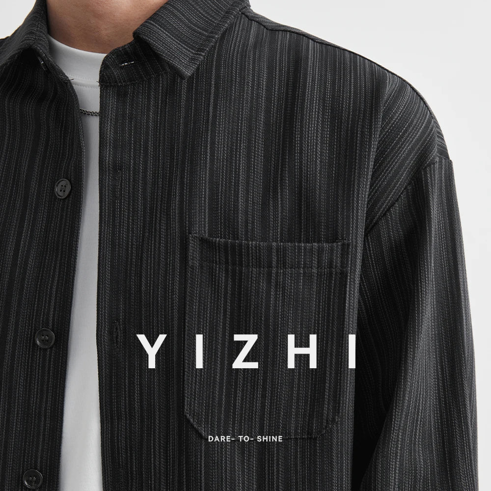 Loose Long Sleeve Casual Shirt for Men Autumn Trendy Versatile Street Style Hong Kong Wind INS Male Fashion Outerwear