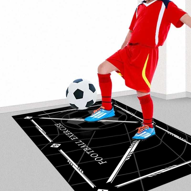 Soccer Skills Training Mats Football Practice Equipment with Instruction Markings for Indoor Outdoor Sports Use