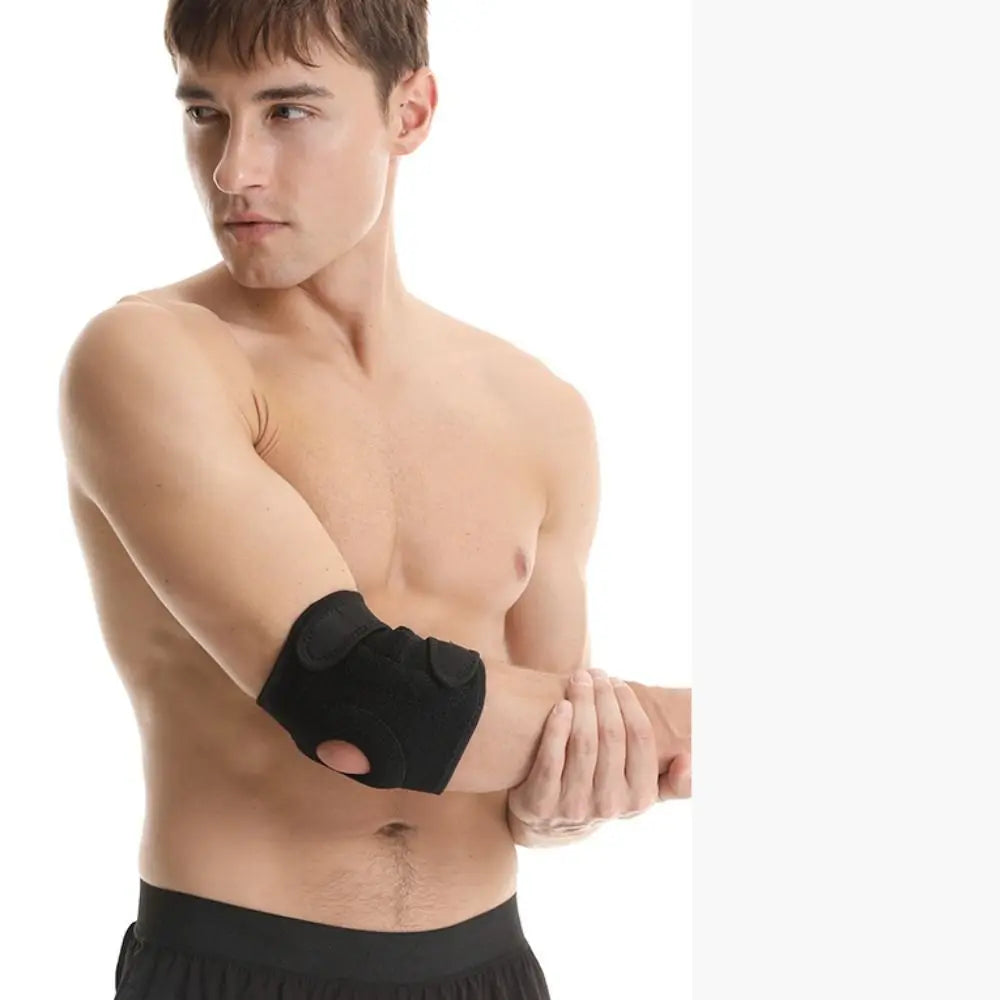 Sports Safety Nylon EVA Elbow Support Black Breathable Arm Sleeve Pad Adjustable Elbow Protection Gym Sports