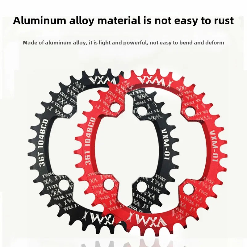 Bike 104BCD Elliptic mountain bike 32T 34T 36T 38T modified plus and minus teeth single tooth disc bycicle accesories Crank
