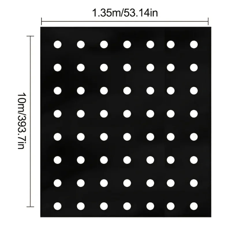 Garden Agricultural Breathable Perforated Weed Barrier Fabric1Sheet Plastic Covering Film Weed Control Cloth Landscape Mulch