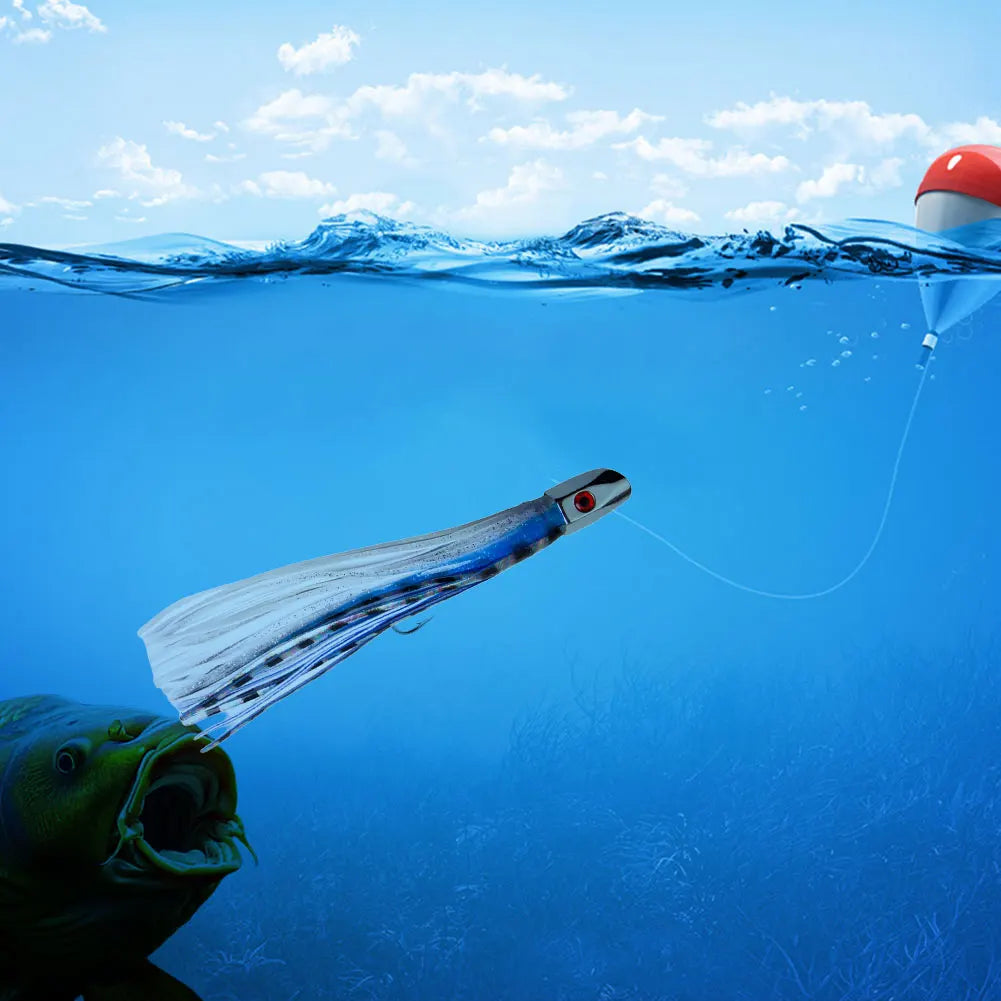 Sea Fishing Lure Big Game Drag Fishing Marlin Tuna Trolling Lure Seawater Fishing Lure for Marlin Tuna Dolphin & Shark Big Game