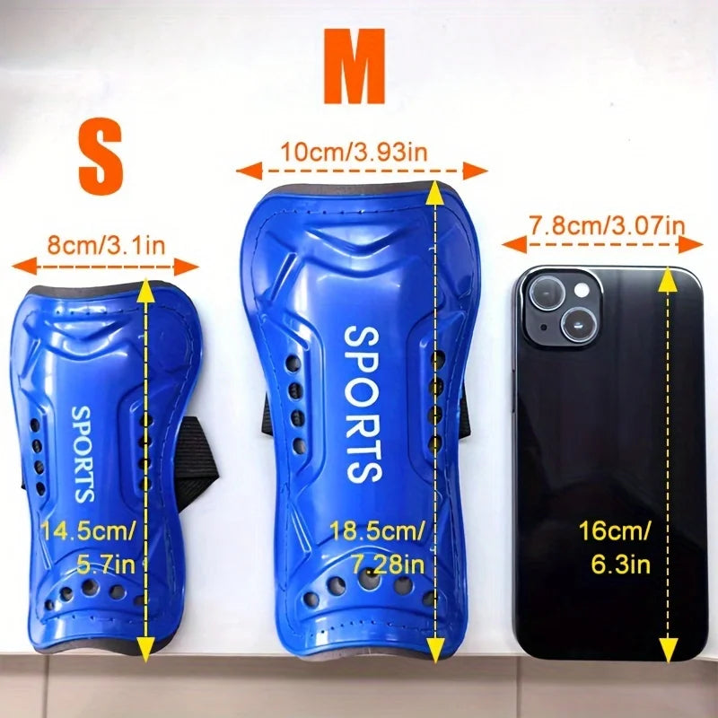 Youth football leg guards, 1 pair of leg guards, football equipment for matches, breathable and durable calf equipment