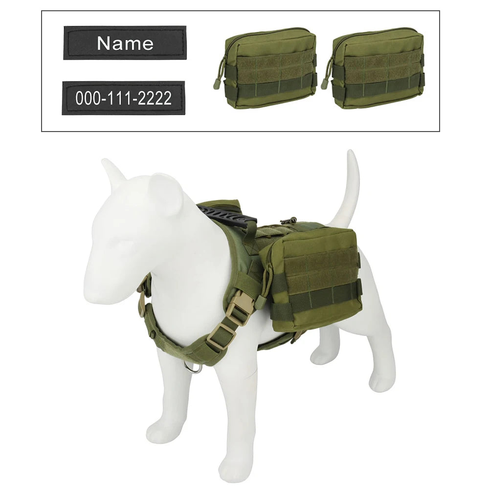 Personalized Name Dog Harness Customized Phone Breathable Adjustable Pet Harness for Medium Large Dog Chest Strap Vest