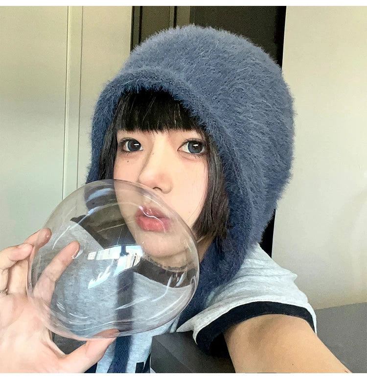 Beanies,Winter Fashion Knitted Hat Stacking Knitted Bonnet Caps Hip-Hop Soft Warm Winter for Women Girls