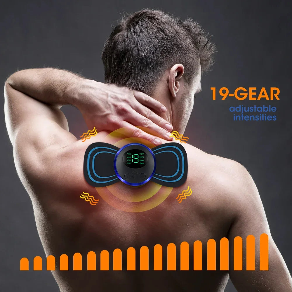 Electric Neck Massager EMS Muscle Massage Stimulator