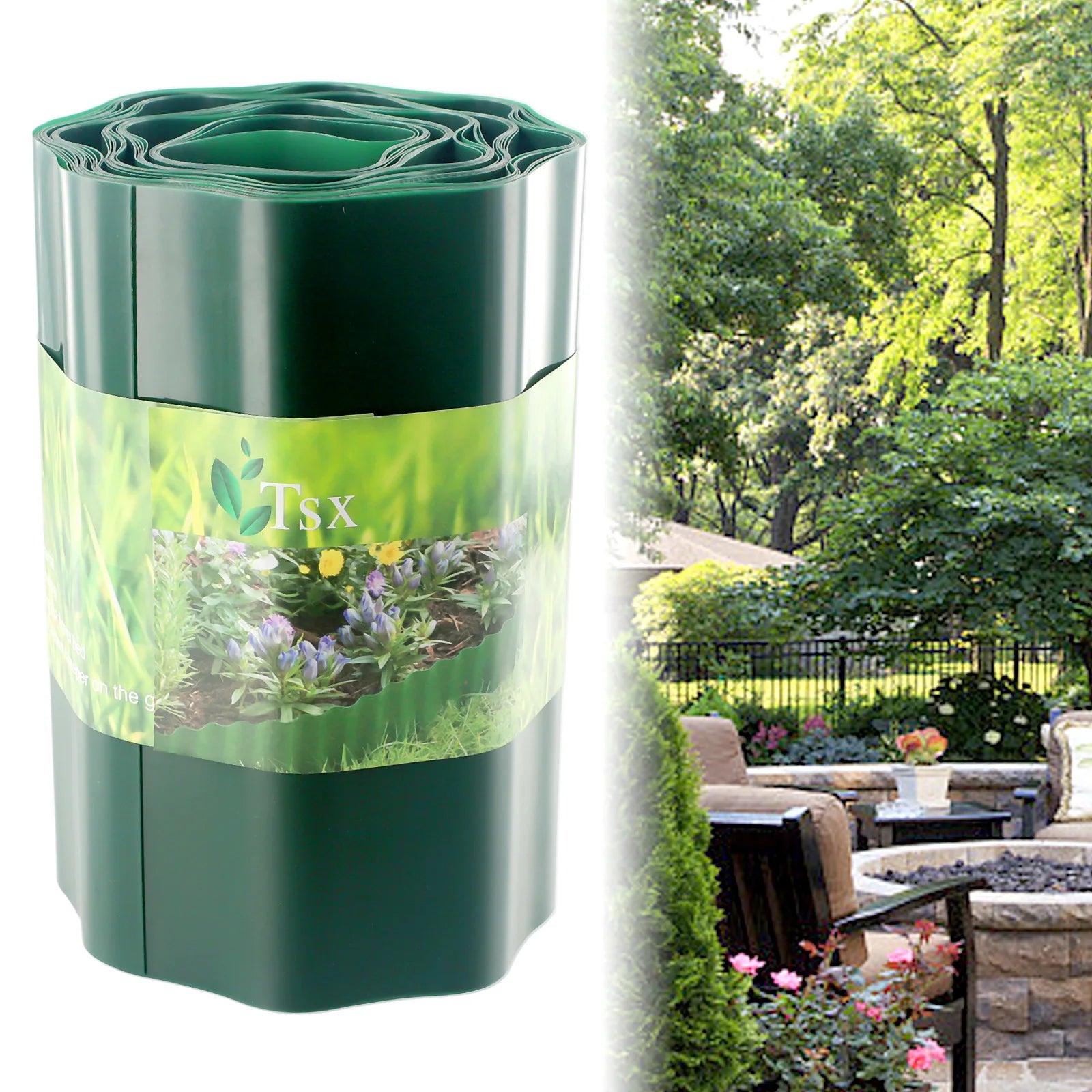 Garden Grass Lawn Edge Border Fence Path Flexible Lawn Edging Border Fence Border For Yard Lawn Garden Flower Bed High Quality