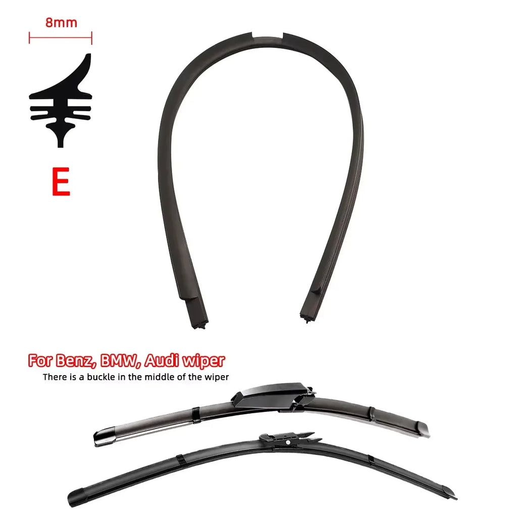 1PC Car Windshield Wiper Rubber Strips Car Accessorie Wiper Blade Replacement Parts All Seasons Windshield Wiper Blades Blade