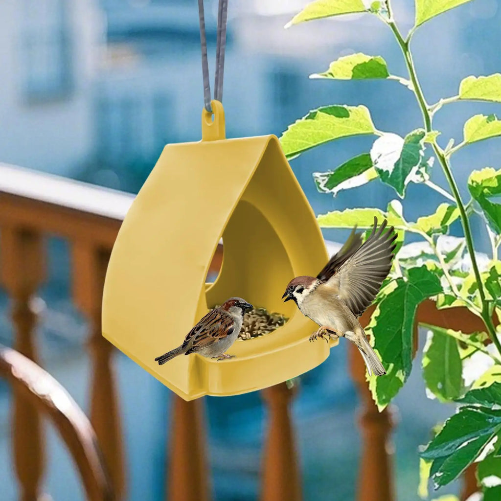 Hanging Bird Feeder Large Capacity Outdoor Bird Feeder Birdhouse Garden Bird Feeder for Sparrow Finch Balcony Yard Porch