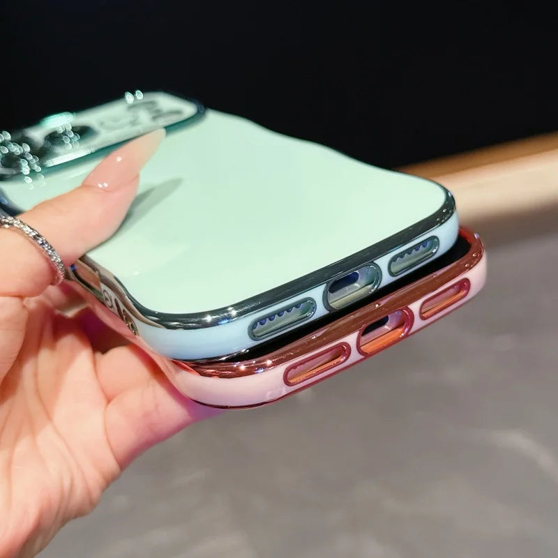 Side Love Electroplating Case For iPhone 17 Pro Max 17 Air 16 15 14 Plus 13 12 11 Pro Max 17Pro Max Cover Lens Shockproof Bumper