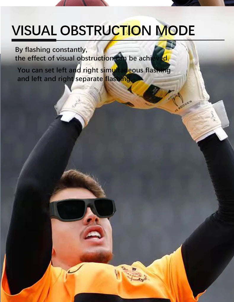 Training sports glasses can be used in basketball, football, badminton and other scenarios to exercise reaction ability