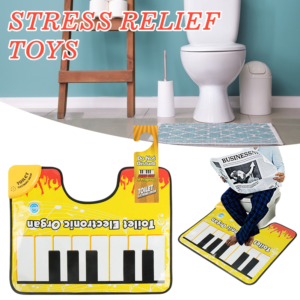 Home Bathroom Toilet Piano Music Carpet Creative Sounding Rug Funny Toe Tapping Musical Piano Floor Pad Anti-slip Bath Mat