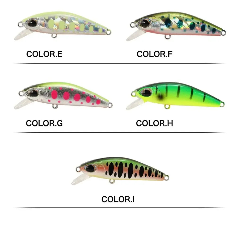 5.5cm 6.5g Slow Sinking Minnow Fishing Lures Artificial Bait Trolling Jerkbait Trout Bass Bait Pike Fishing Equipment