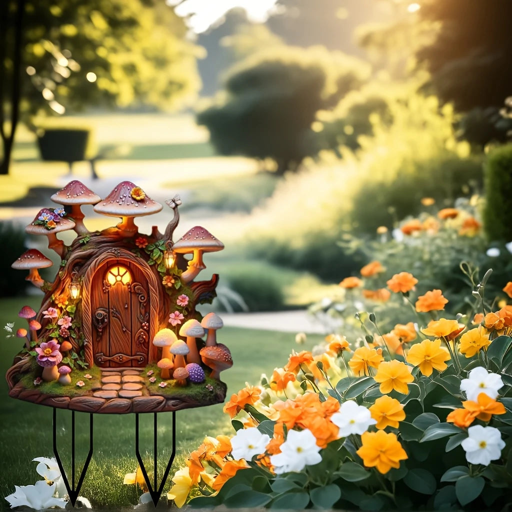 2D planar Acrylic House Design Bonsai Planting Area Farm Garden Grassland Ground Decoration Potted Plant Inserts Home Decor