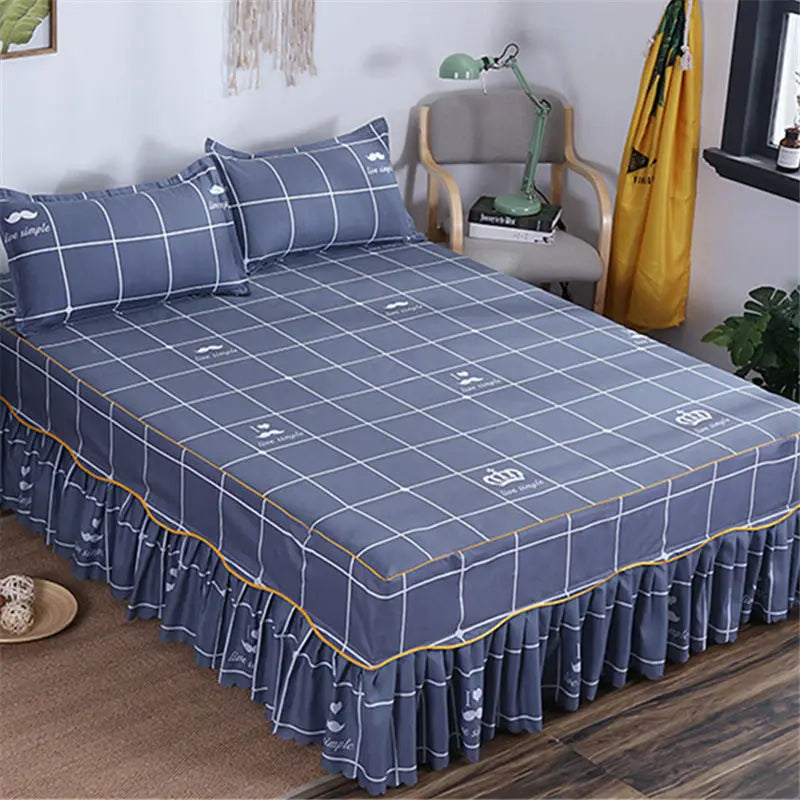 Bed Skirts Four Season Universal Skin-friendly Comfortable Protective Bedding Luxury Anti-slip Bedsheets Fashion Home Decoration