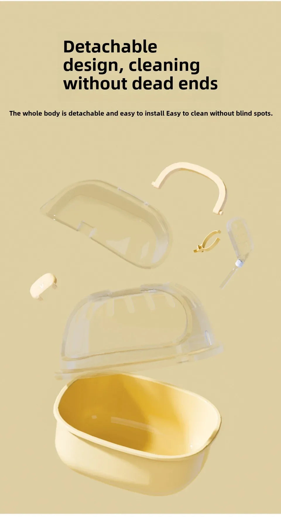 Transparent Hamster Toilet Cage, Portable Handheld Chinchilla Cage Small Animal Carry Cage Sturdy Breathable Pet Carrying Box