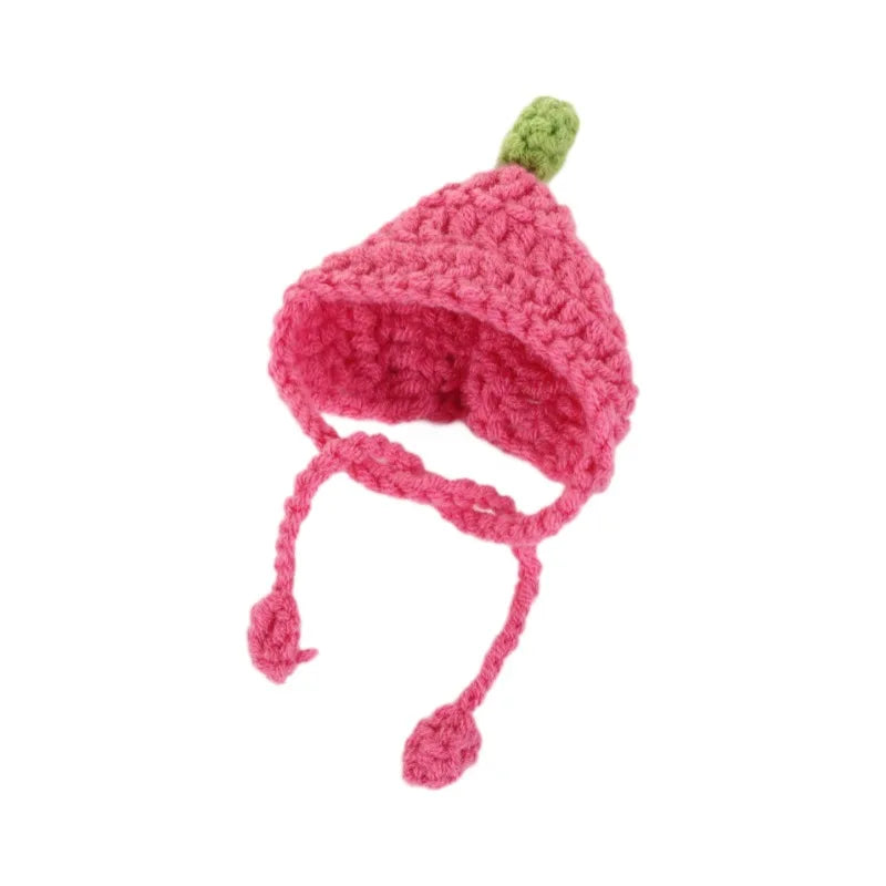 Knitted Hat Is Practical and Versatile Suitable for Labubu Pulling Cloth Doll Headset Creative Doll Doll Wearing Rope Hat