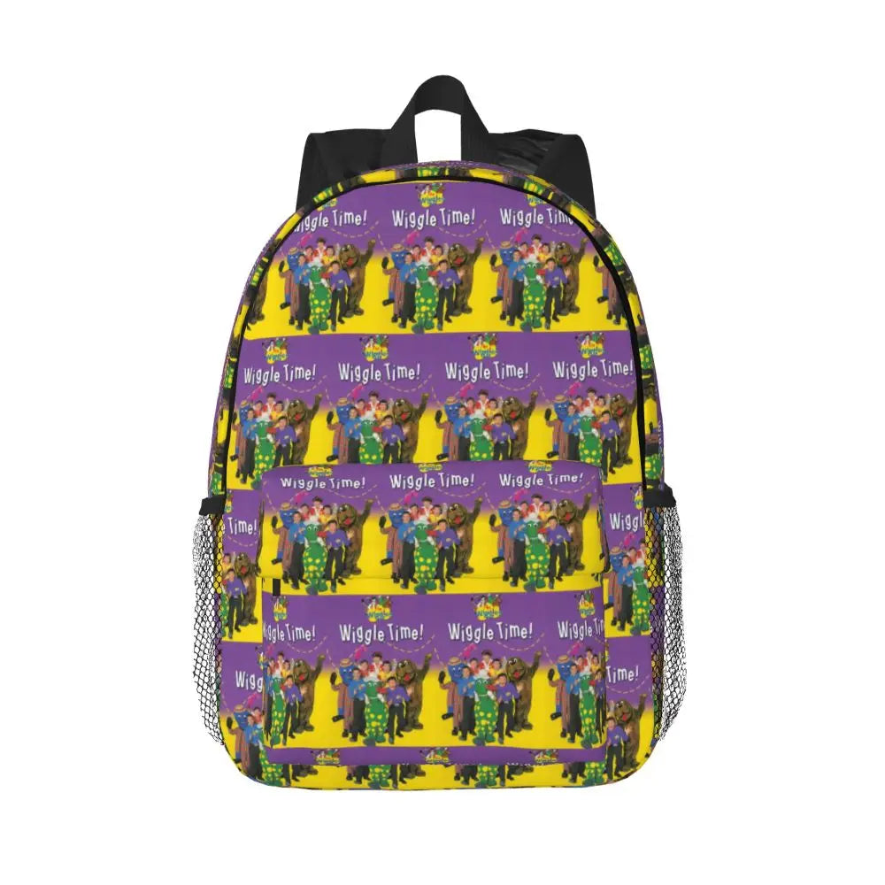 The Wiggles Tv Show Music Band Backpack Student Boys Girls BookBag Children School Bag Computer Shoulder Bags for Men Women