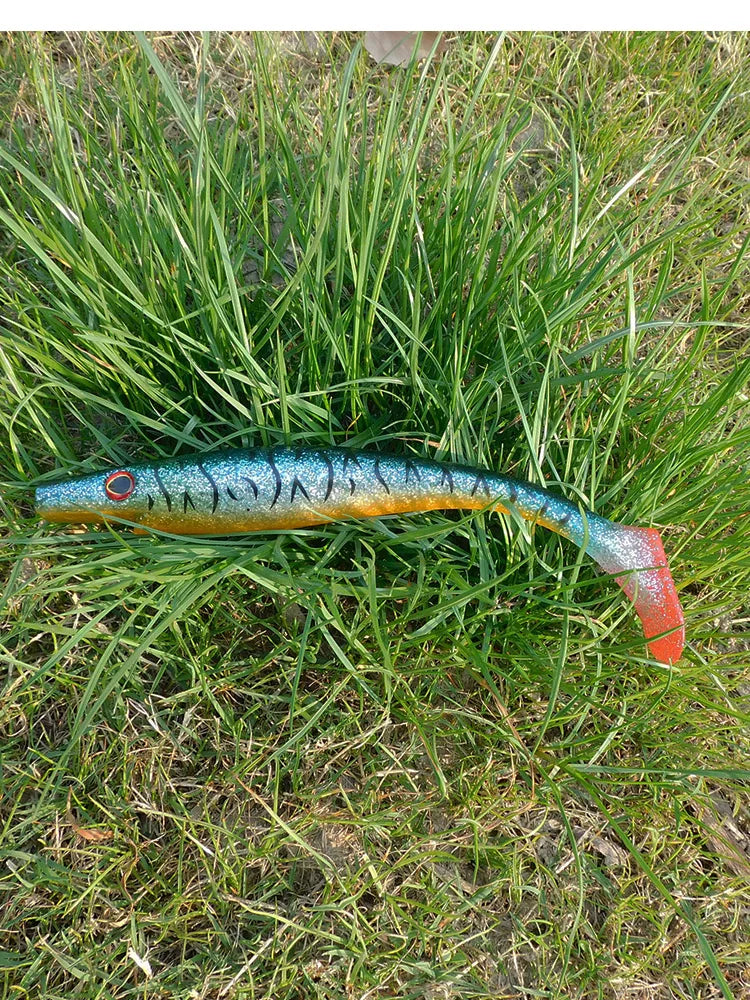 ESFISHING Big bait fishing lure 200mm hog shad sea fishing for pike trout perch soft baits saltwater leurres souple swimbait