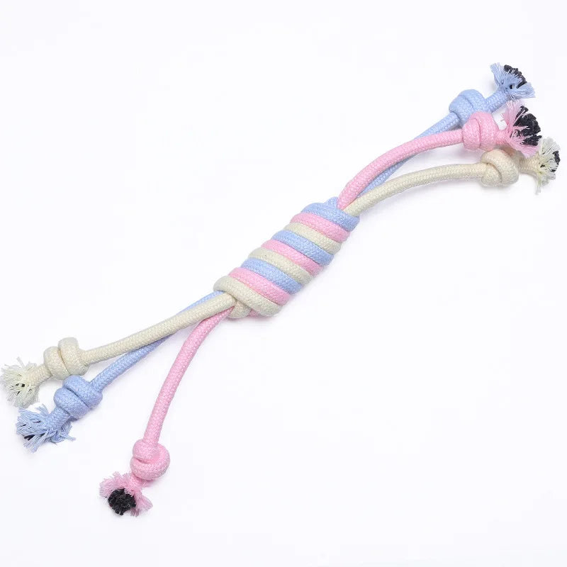 Newest Cotton Pet Toy Interactive Chew Dog Toy Dog Training Molar Toy Cat Bite Resistant Cotton Ball Washable Pet Toys For Dogs
