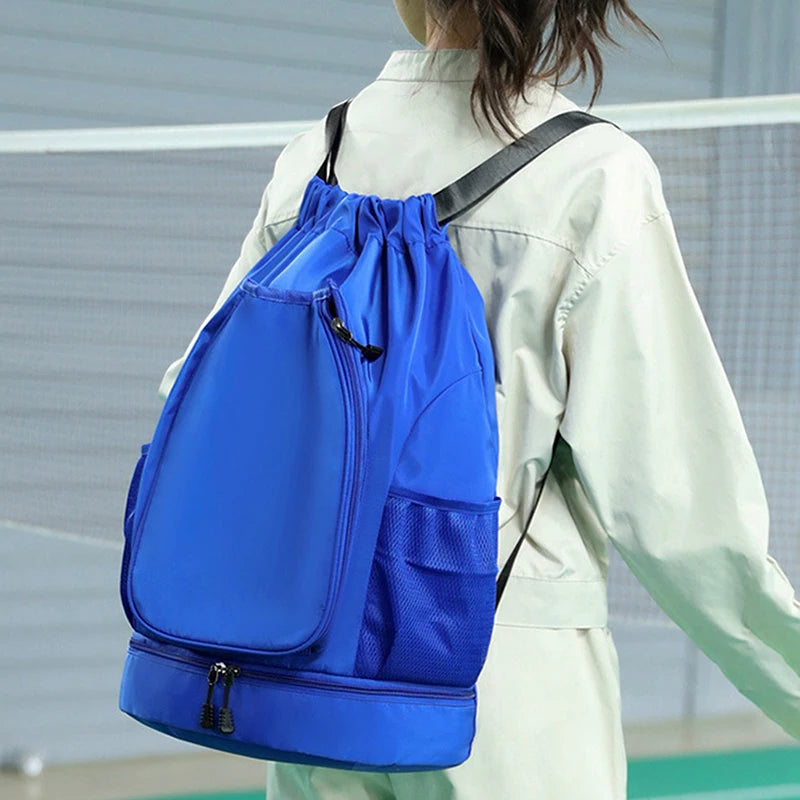 High-Capacity Sports Bag for Gym – Includes Dual Racket Spaces and Shoe Pocket, Ideal for Tennis and Badminton