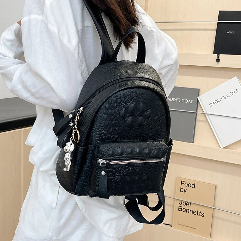 Women's Backpack Ladies Big Bagpack for Teenager Girl PU Leather Large Capacity Shoulder Bags for Women 2024 Mochilas Feminina