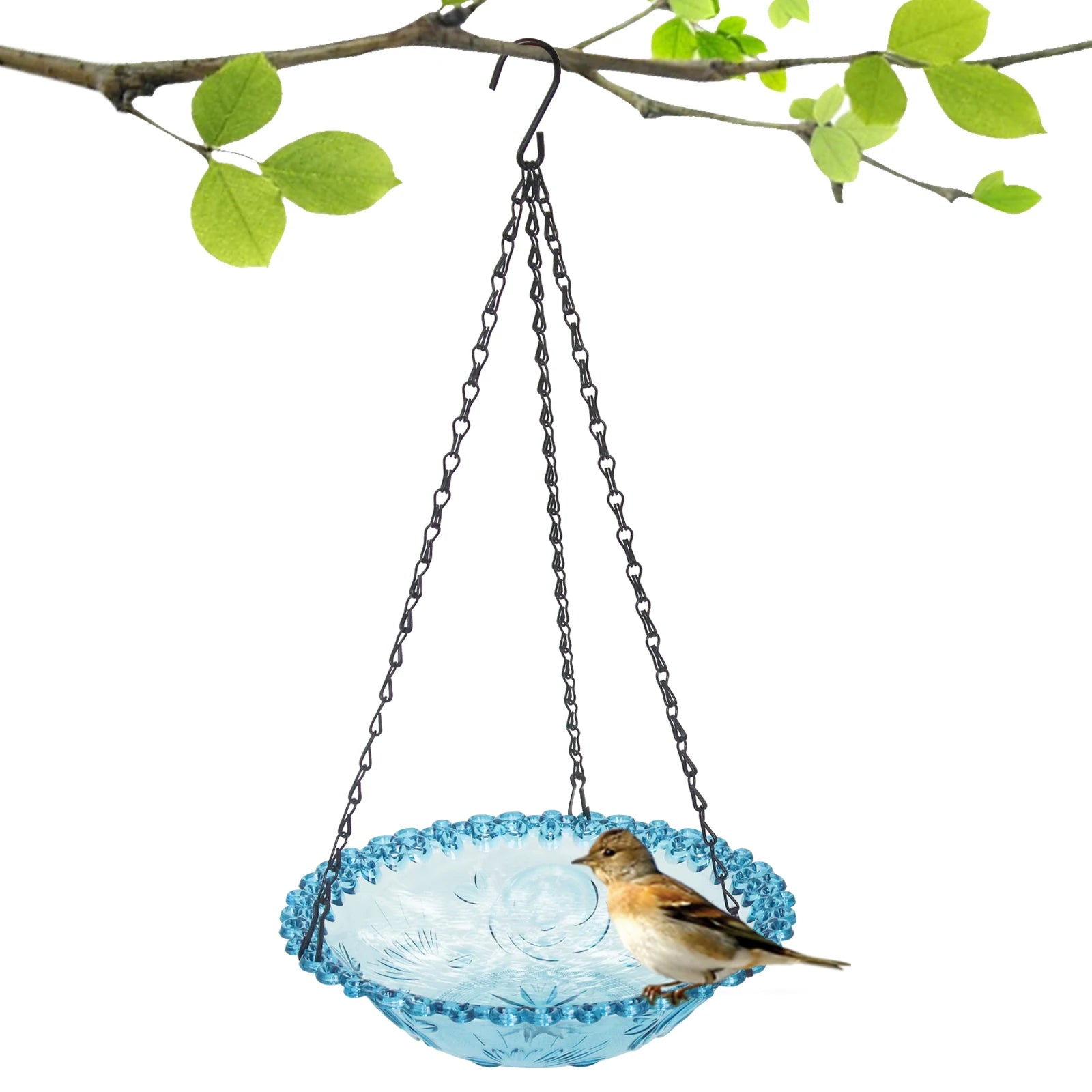 Hanging Bird Bath Hanging Bird-Feeder- Garden BirdBath Tray Wildlife Feeder Plate Water Bowl or Water Bowl for Garden Decoration