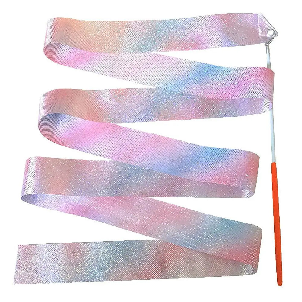 Gymnastics Equipment  Toys Rainbow Stick  Training Tool Twirling Rod Ballet Streamer Dance Ribbon Gym Ribbons