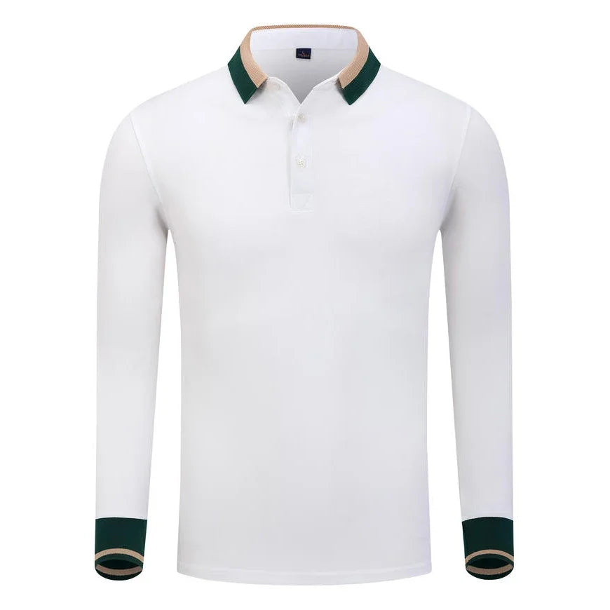 Long Sleeve Polo Shirts Custom Logo Mens T Shirt Restaurant Uniforms Women's Workwear Designer Company Team Clothes