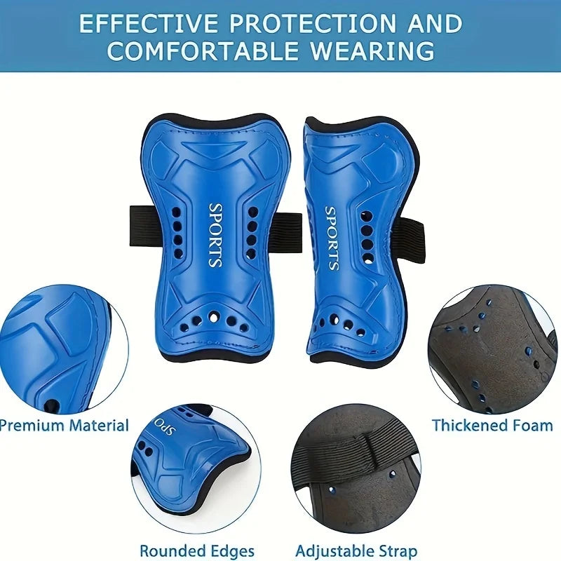 Youth football leg guards, 1 pair of leg guards, football equipment for matches, breathable and durable calf equipment