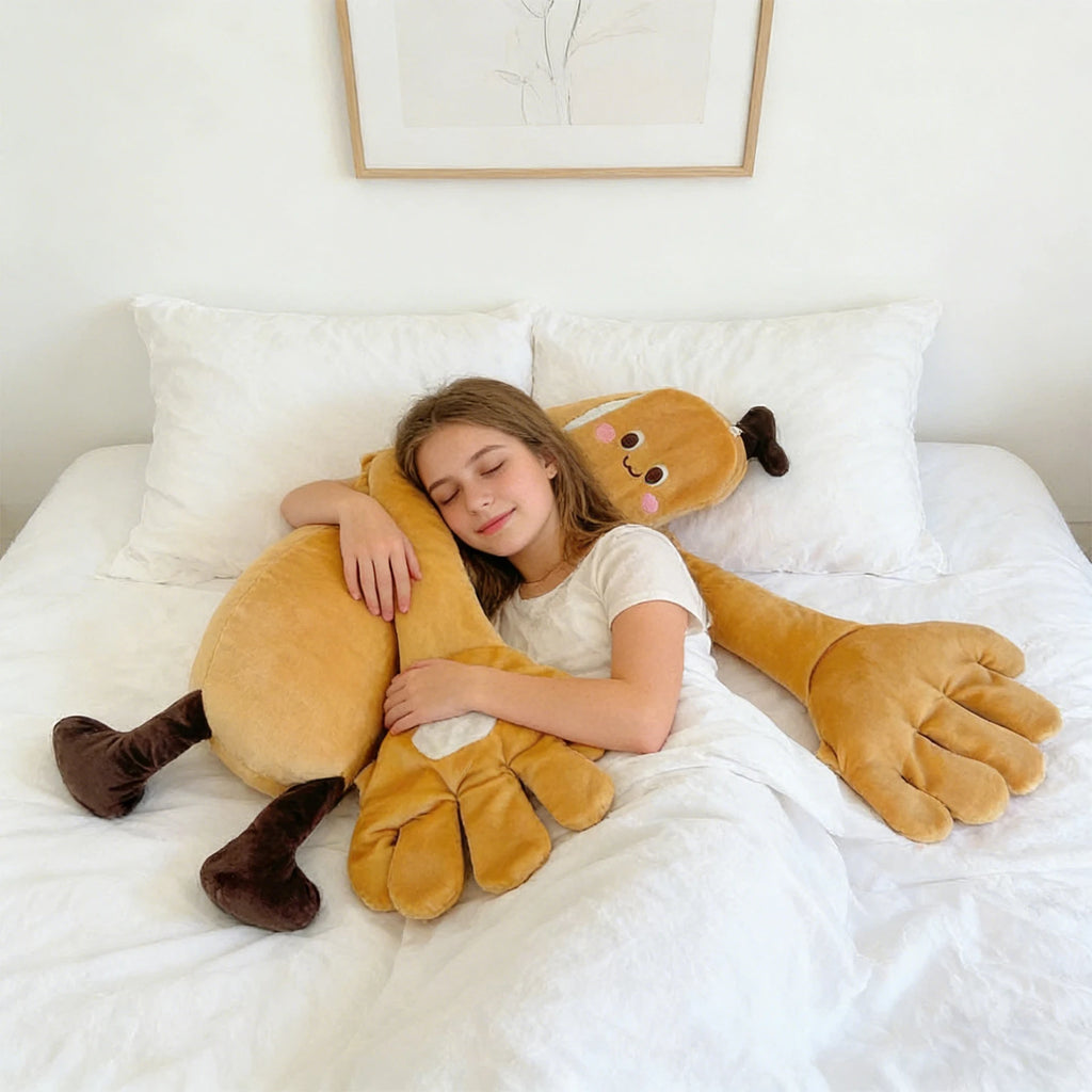 Creatively Banana Shaped Gently Cozy Pillow Soft Comfortable Hugging Pillow Practical Improve Sleep Quality Adorable Pillow