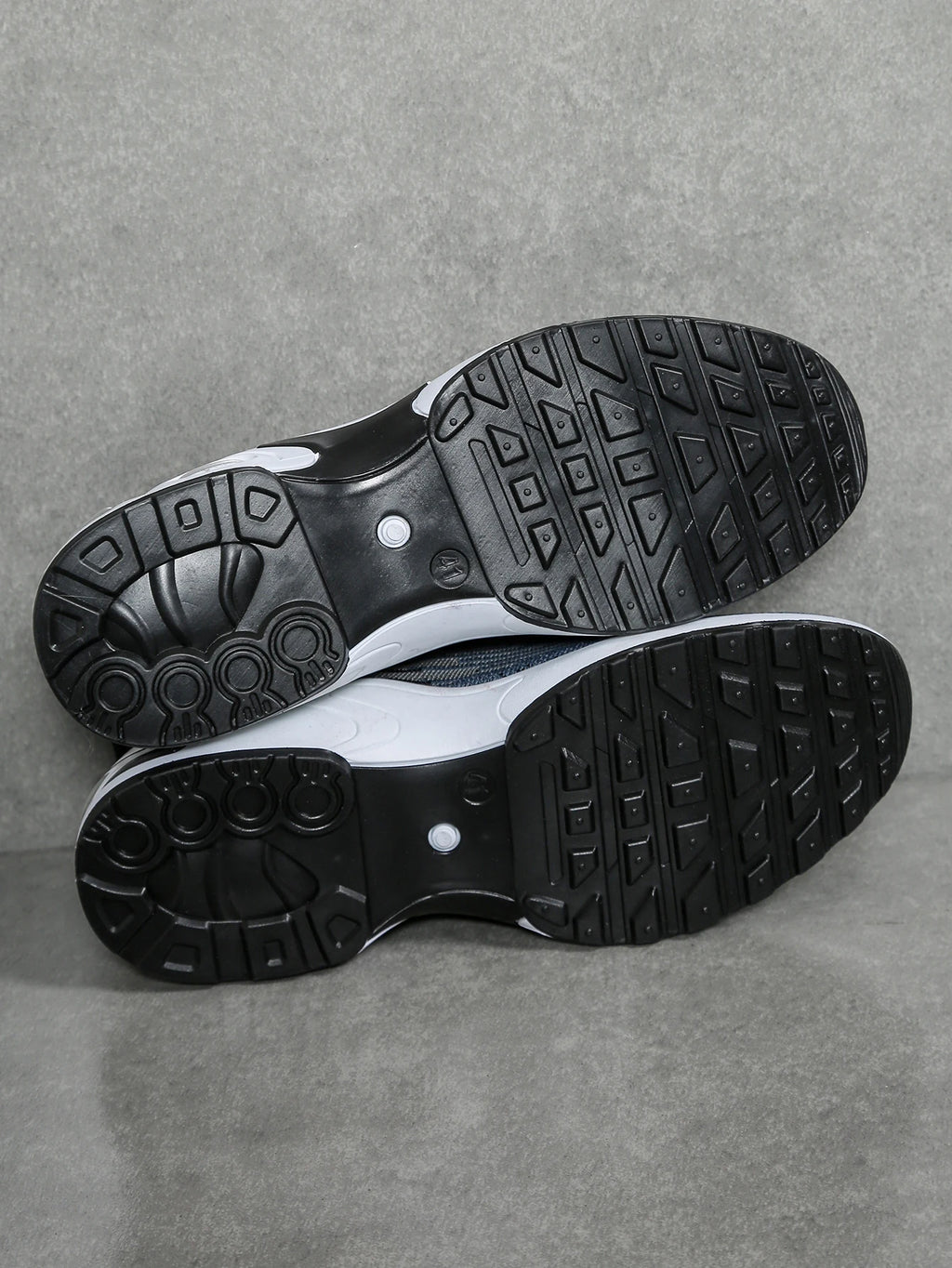 Men's shoes, men's casual shoes, breathable mesh, air-cushioned, soft-soled, color-blocked fashionable sports shoes