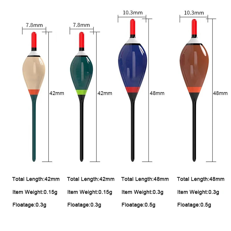 5pcs/Lot Fishing Floats Trout Stream Turtle Shrimp Crucian Carp Shrimp Fishing Small Fish Accessories Tackles