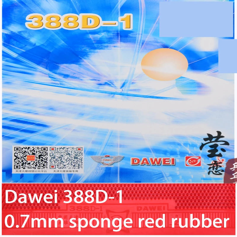 Dawei-Table tennis rackets 388d-1, rubber, long pimples, racquet sports equipment