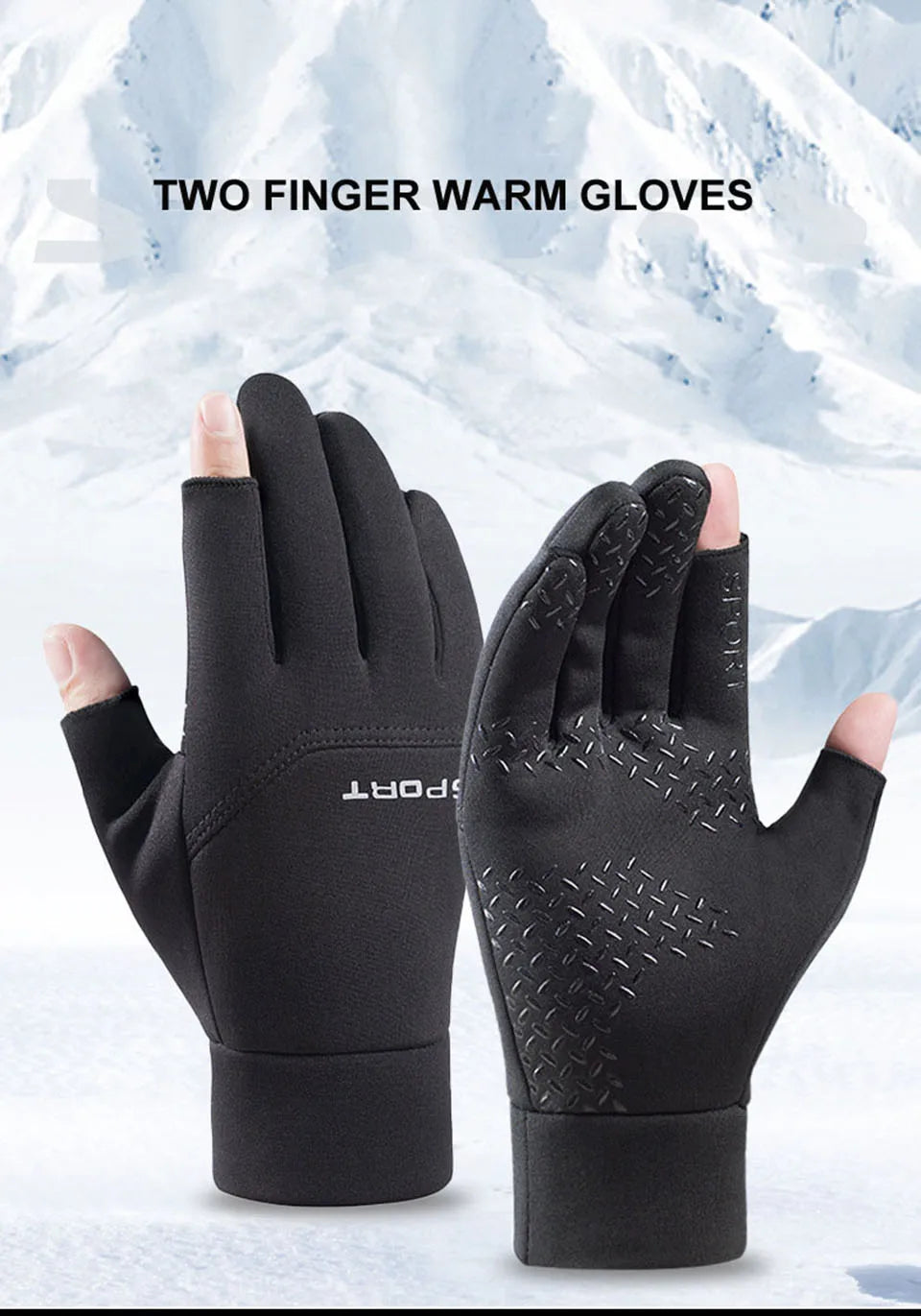 GTUBIKE Winter Men's Women's Warm Gloves Windproof Waterproof Touchscreen Gloves Outdoor Sports Running Fishing Cycling Glove