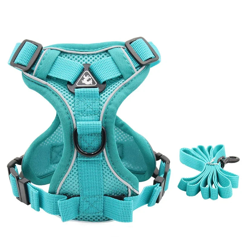 High Quality Fashion Cat Dog Harness and Leash Set Reflective Pet Harnesses Vest for Cats Small Dogs Pets Out Door Walk Supplies