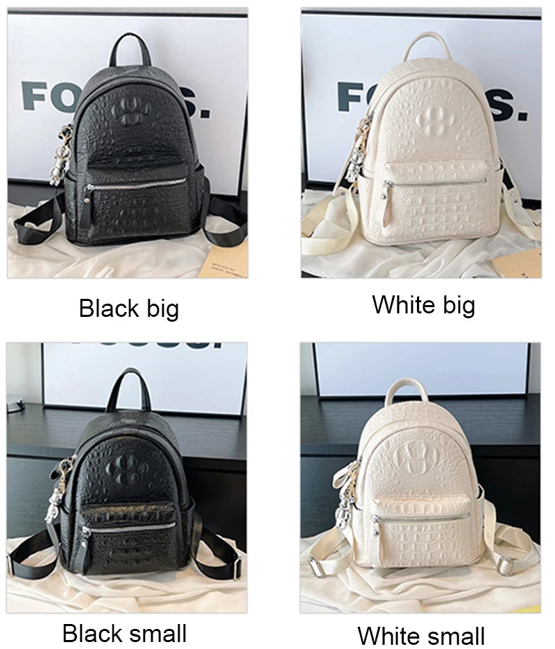Women's Backpack Ladies Big Bagpack for Teenager Girl PU Leather Large Capacity Shoulder Bags for Women 2024 Mochilas Feminina