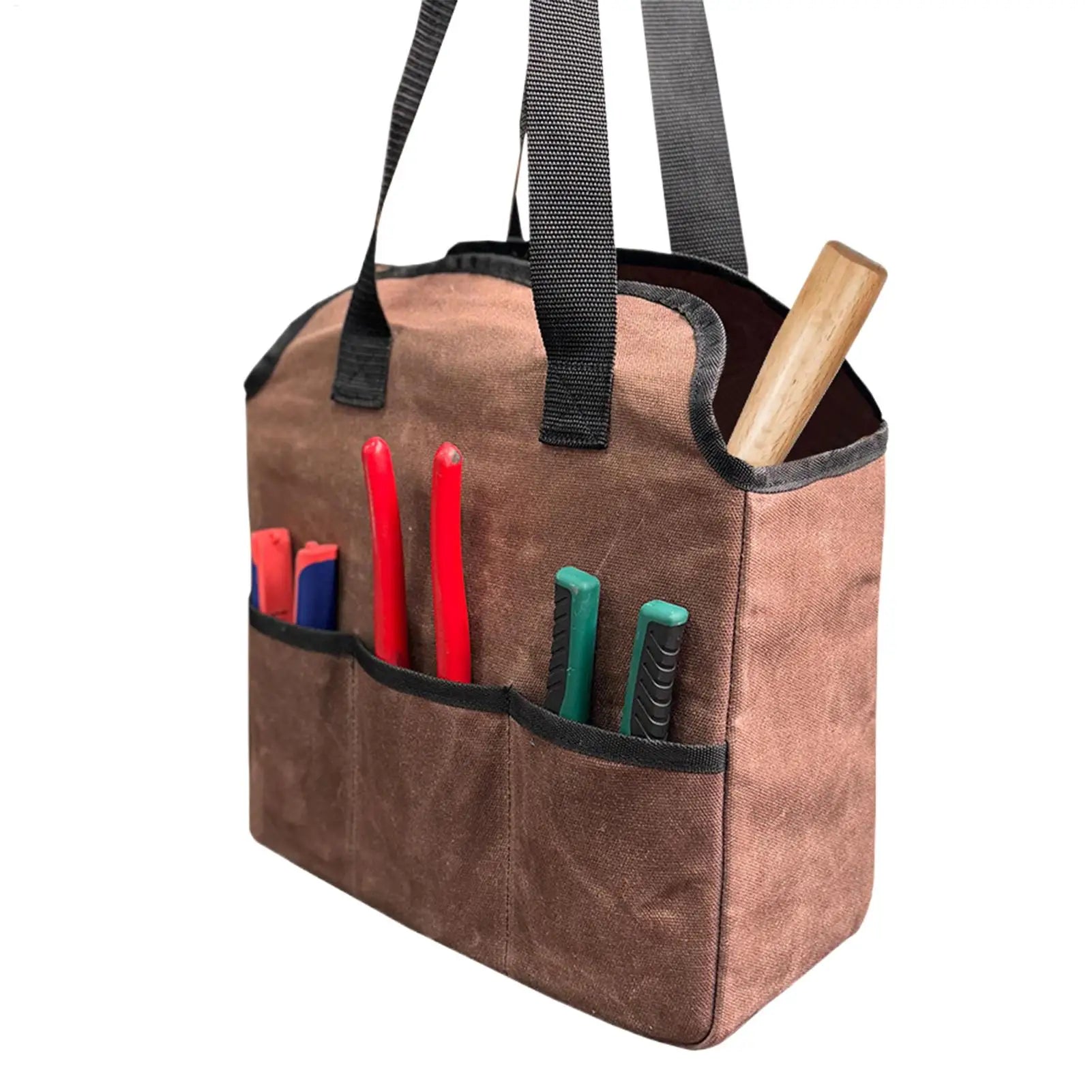 Gardening Canvas Tool Bag Heavy-Duty Reinforced Handle Tote Garden Tool Bag Organizer with Multiple Pocket Storage Gardeners bag