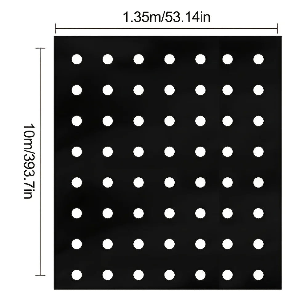 Garden Agricultural Breathable Perforated Weed Barrier Fabric1Sheet Plastic Covering Film Weed Control Cloth Landscape Mulch